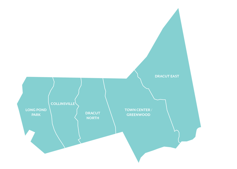 Map of Dracut, MA